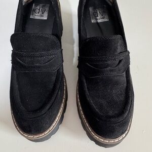 Dolce Vita Black Platform Loafer Size 7